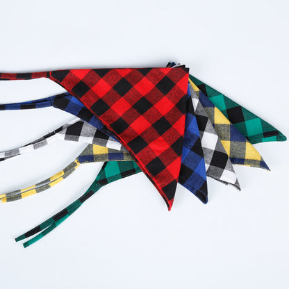 Wholesale Pet Supplies: Colorful Checkered Bandana