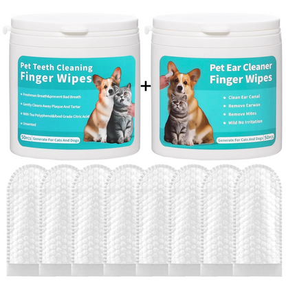 Pet Ear Cleaning Finger Wipes