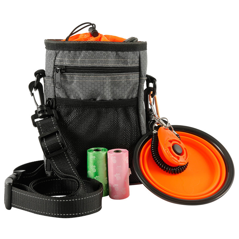 Multi-Functional Pet Treat Training Bag with Bowl Set